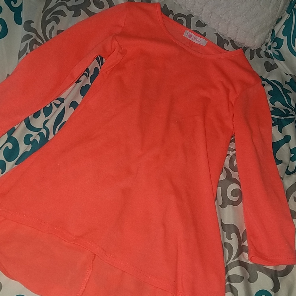 coral i ❤ pinc shirt